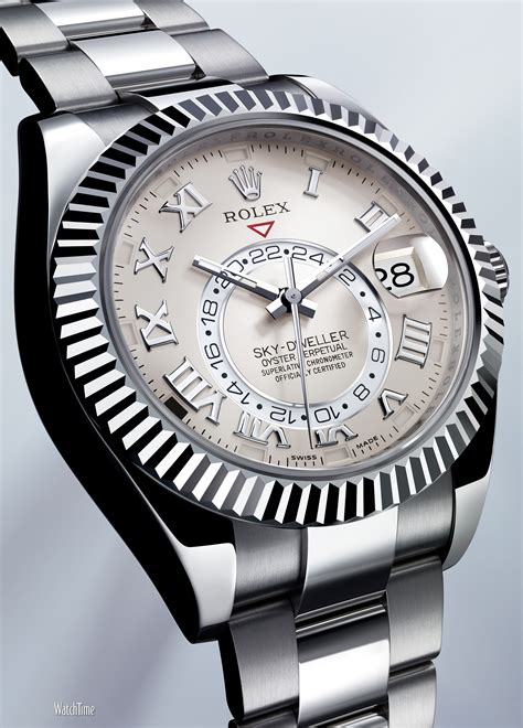 rolex sky-dweller white gold discontinued|rolex sky dweller price chart.